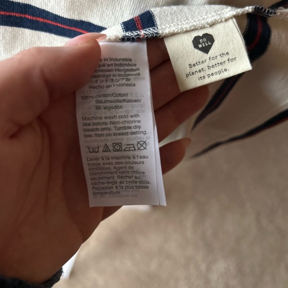 Madewell Tomboy Pocket Tee Dress in Stripe Size XS - Picture 9 of 13